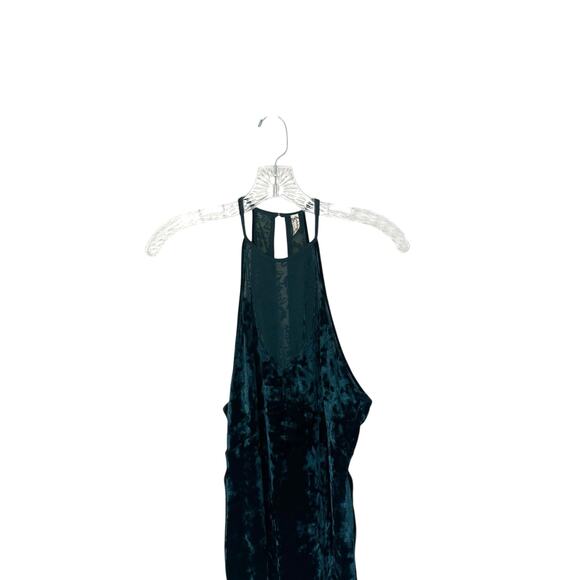 Intimately Free People Dress Green Velvet Lace Night Out Party Mini Small - Picture 5 of 10